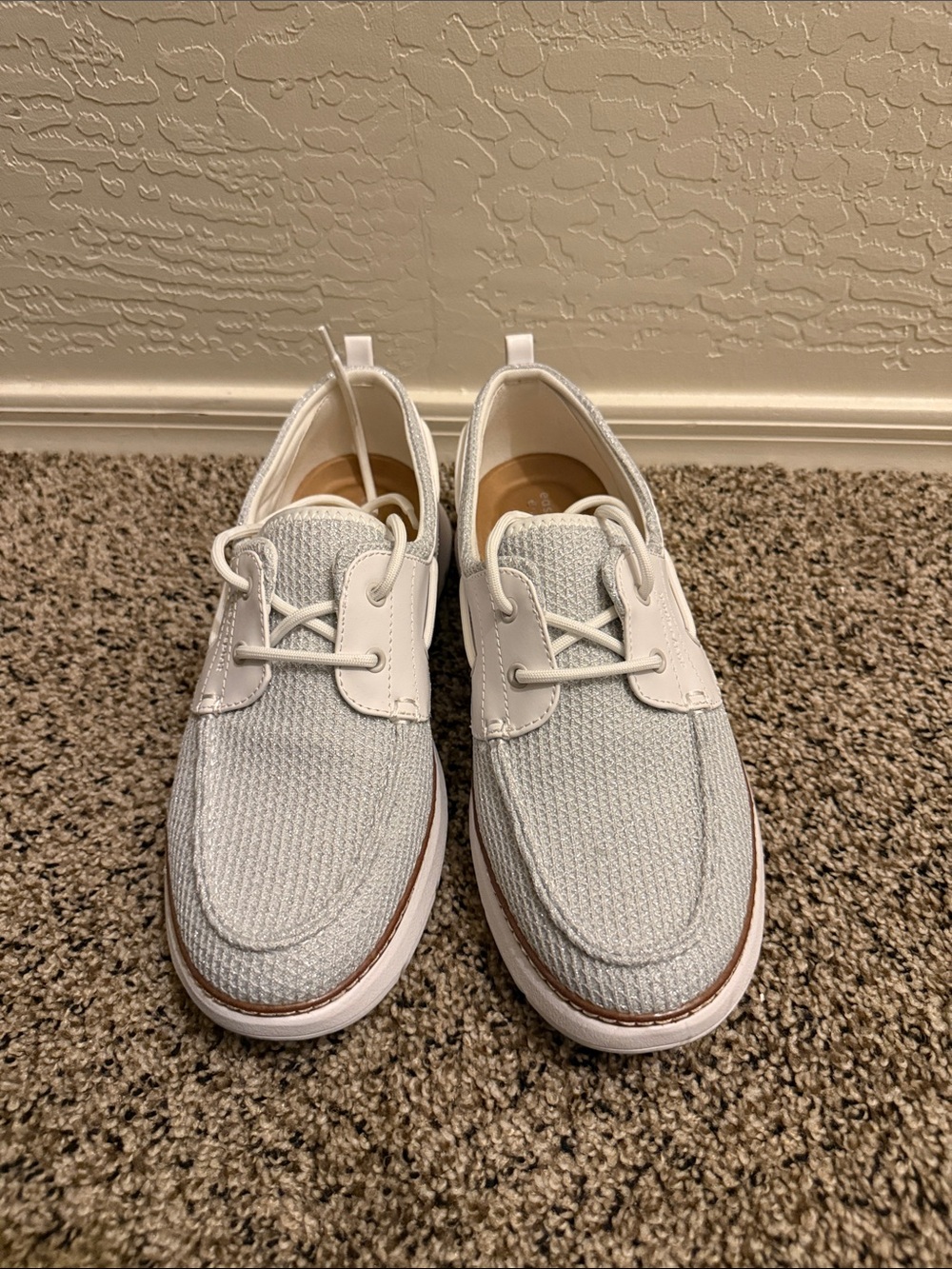 Easy Spirit sliver and white